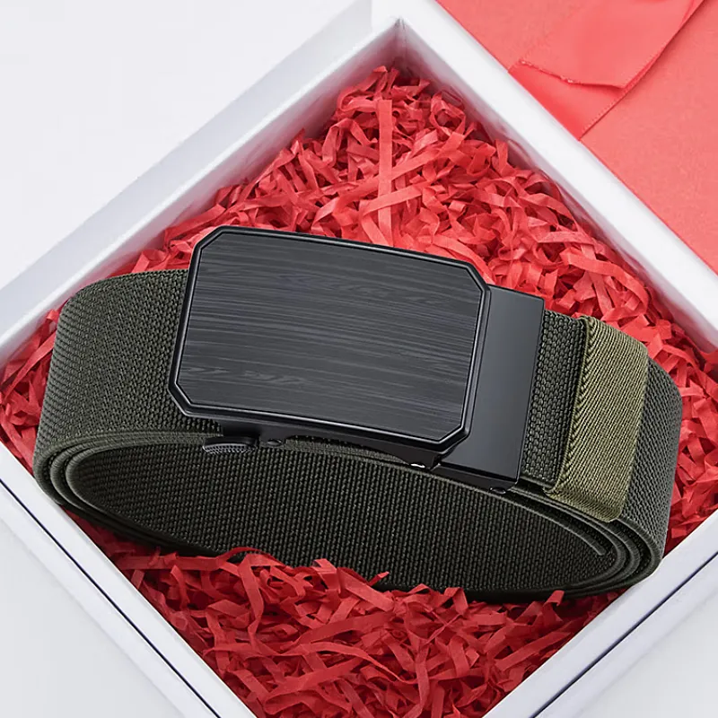 ROBINHOOD Canvas Leather Belts Men's 3.8cm-1