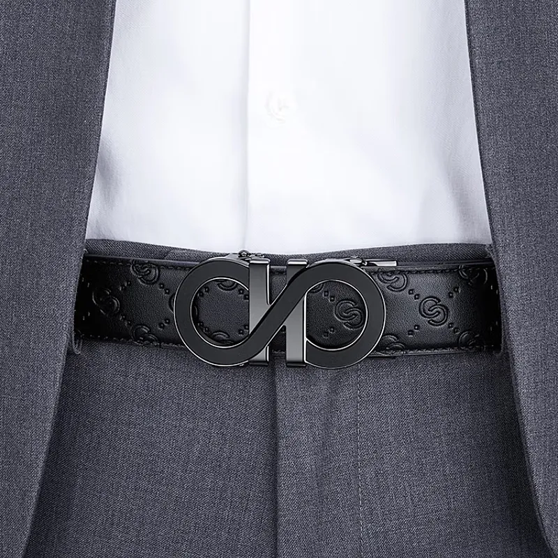 ROBINHOOD Cow Leather Belts Men's 3.5cm-4