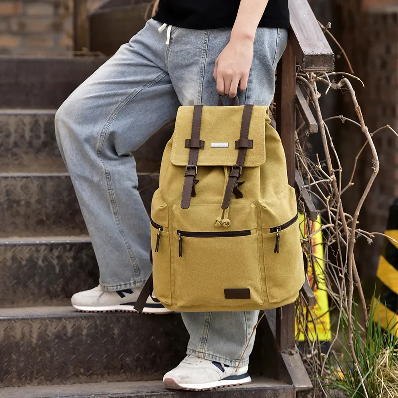 ROBINHOOD Oxford Backpack Regular Men's Khaki/Black/Gray-5