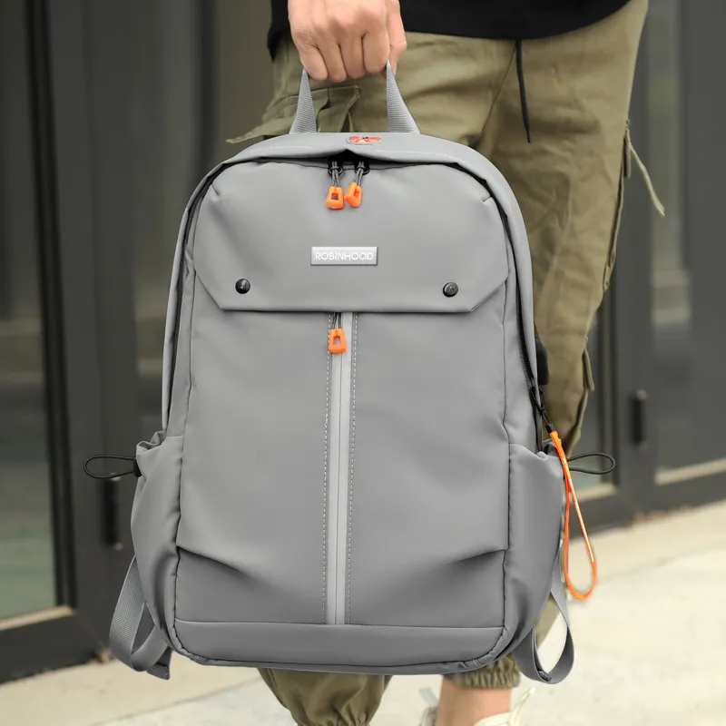 ROBINHOOD Oxford Backpack Men's Black/Gray-6