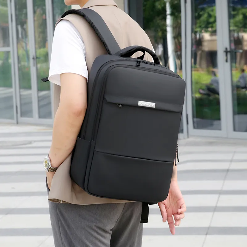 ROBINHOOD Oxford Backpack Men's Black/Gray-1