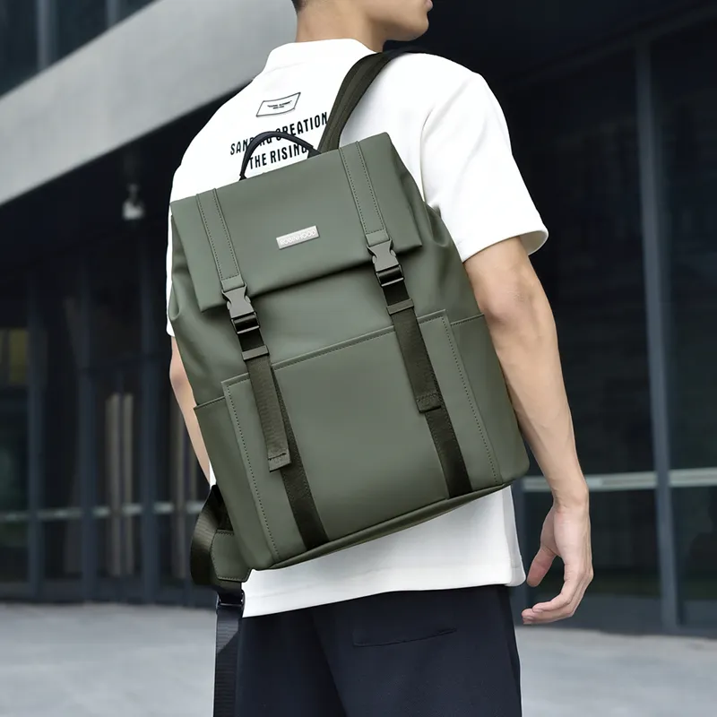 ROBINHOOD Oxford Backpack Men's Black/Gray/Green-2