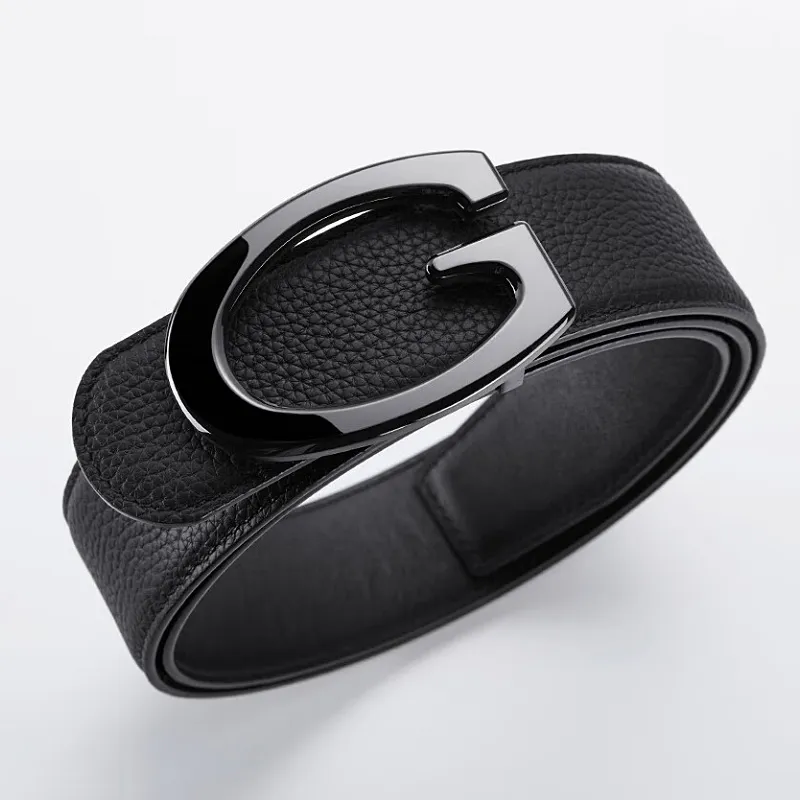 ROBINHOOD Cow Leather Belts Men's 3.8cm-1