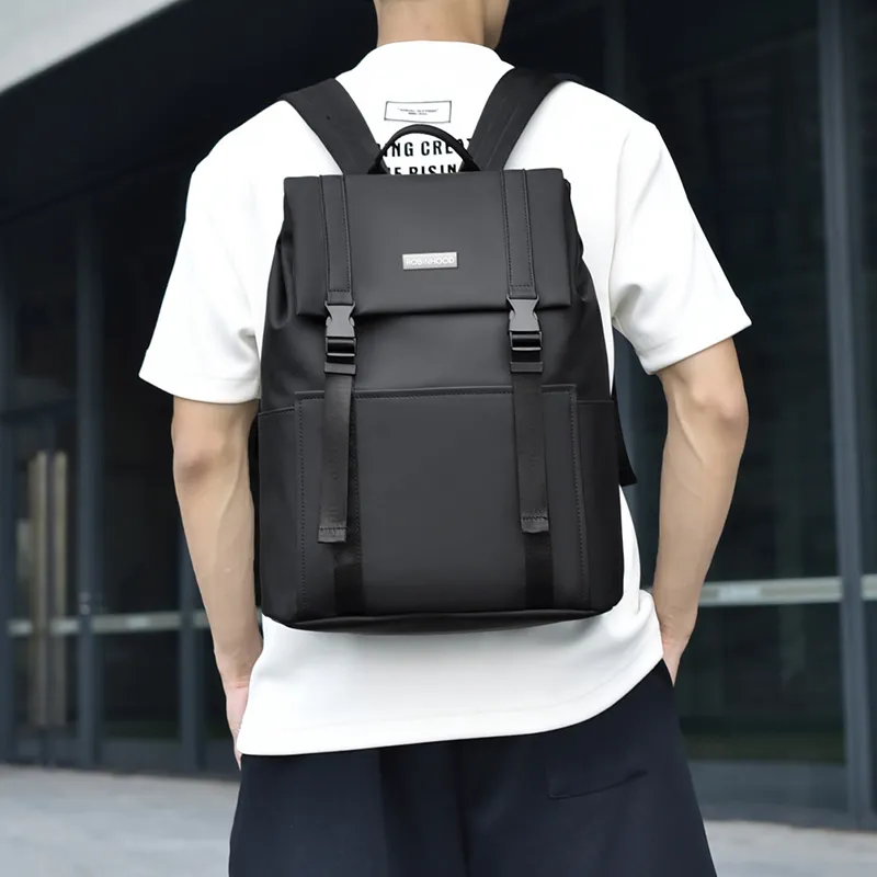 ROBINHOOD Oxford Backpack Men's Black/Gray/Green-1