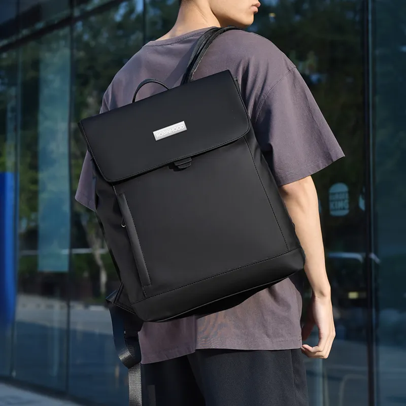 ROBINHOOD Oxford Backpack Men's Black/Gray/Green-1