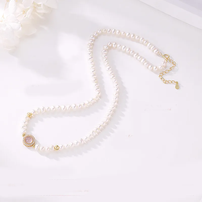 YUDIAN Freshwater Pearl Necklaces Women's-4