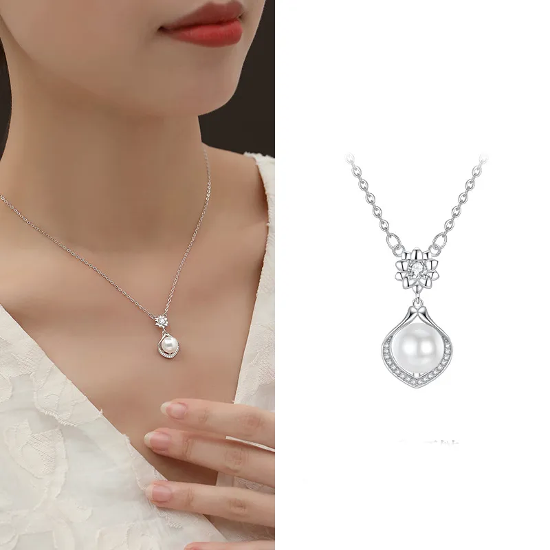 YUDIAN Freshwater Pearl Necklaces Women's-5