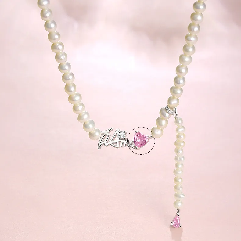 YUDIAN Freshwater Pearl Necklaces Women's-5