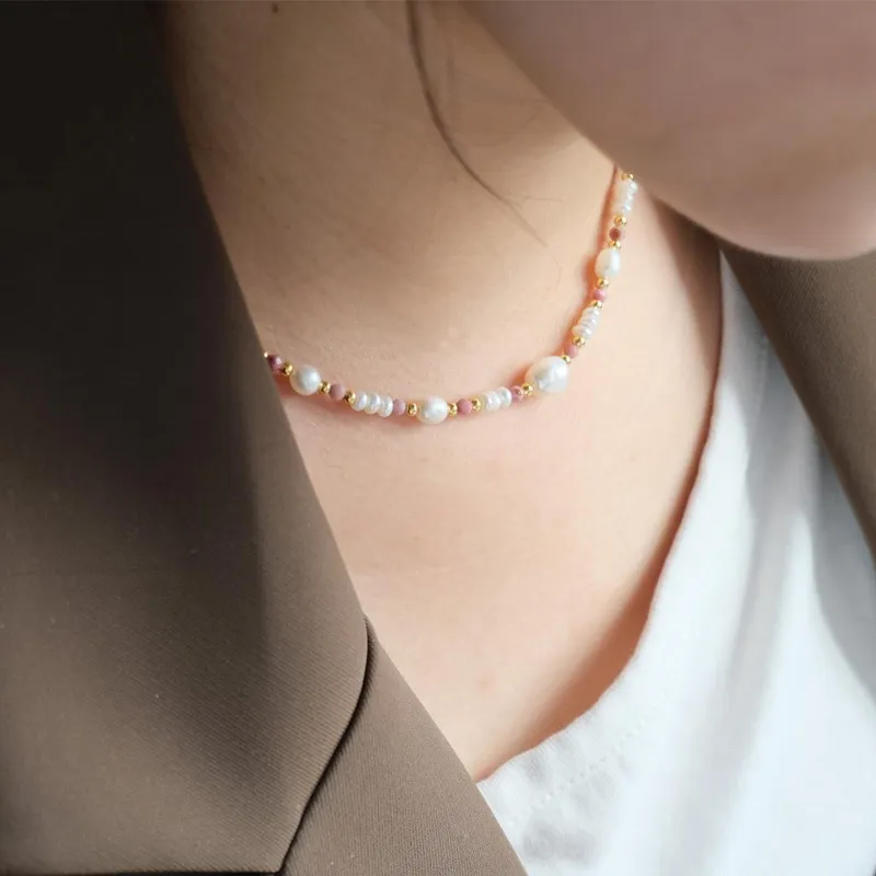 YUDIAN Freshwater Pearl Necklaces Women's-3