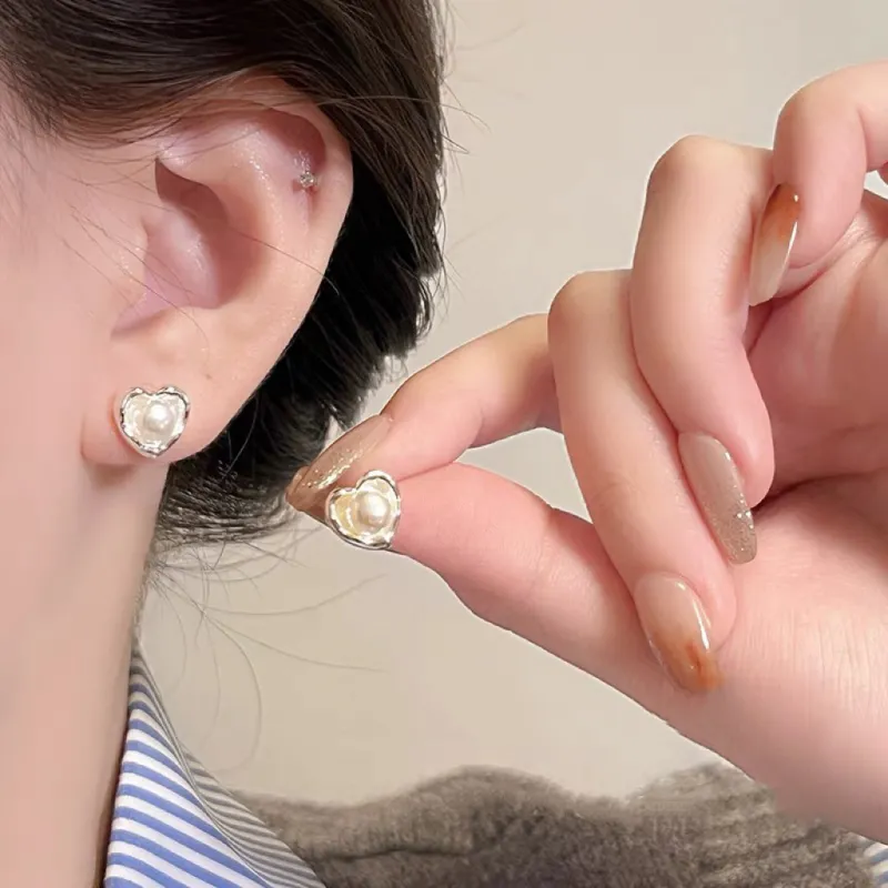 YUDIAN Freshwater Pearl Pearl Stud Earrings Women's-1