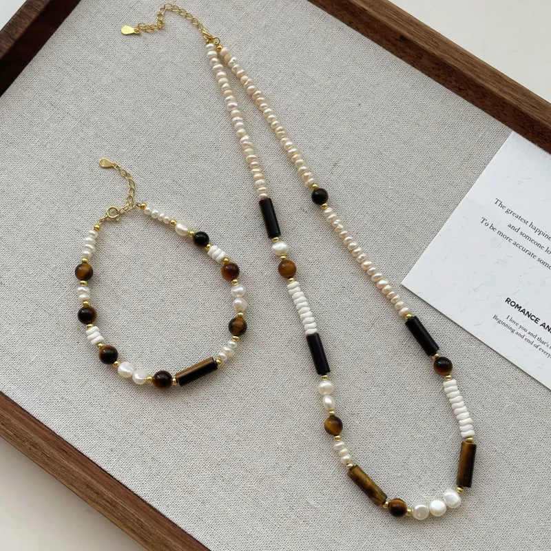 YUDIAN Freshwater Pearl Necklaces Women's-4