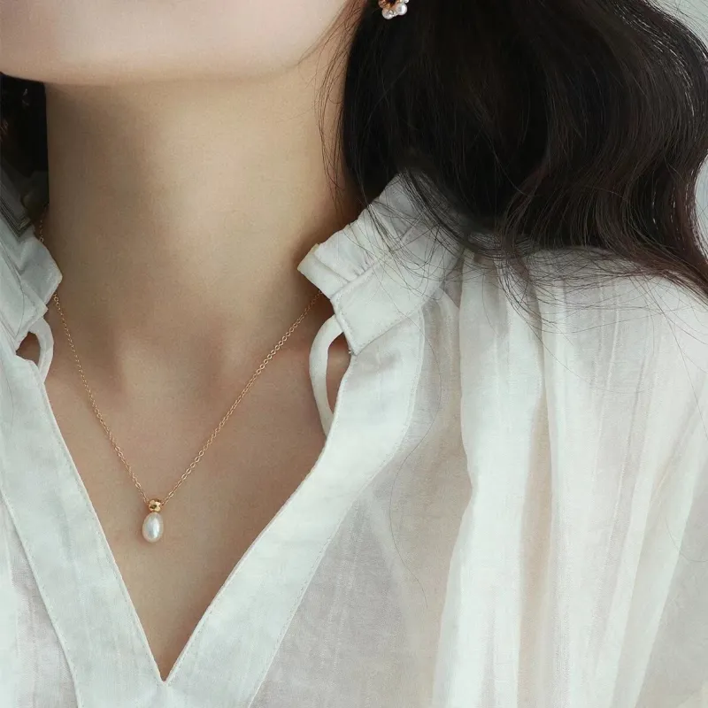YUDIAN Freshwater Pearl Necklaces Women's-4