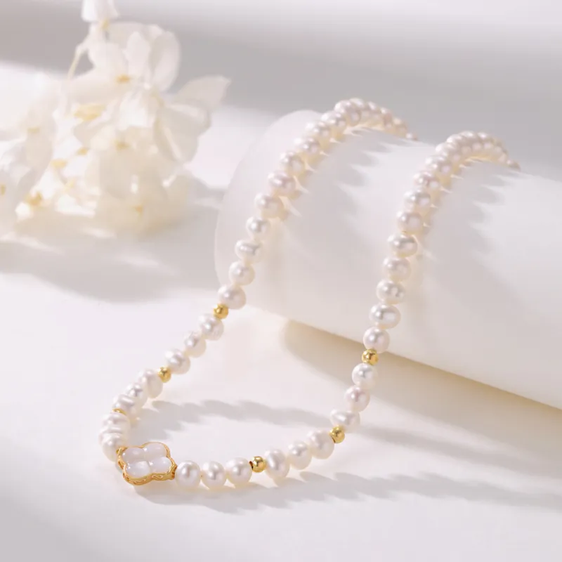 YUDIAN Freshwater Pearl Necklaces Women's-4