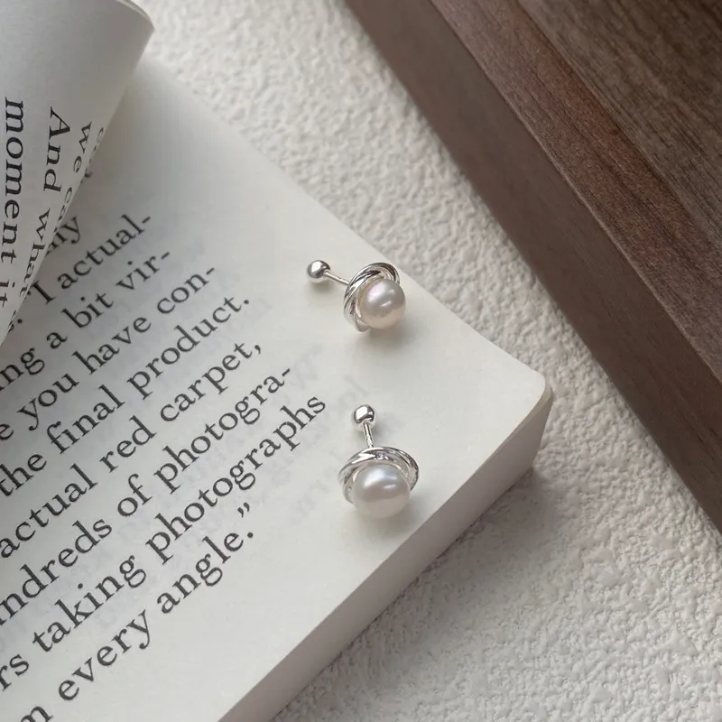 YUDIAN Pearl Stud Earrings Women's-2
