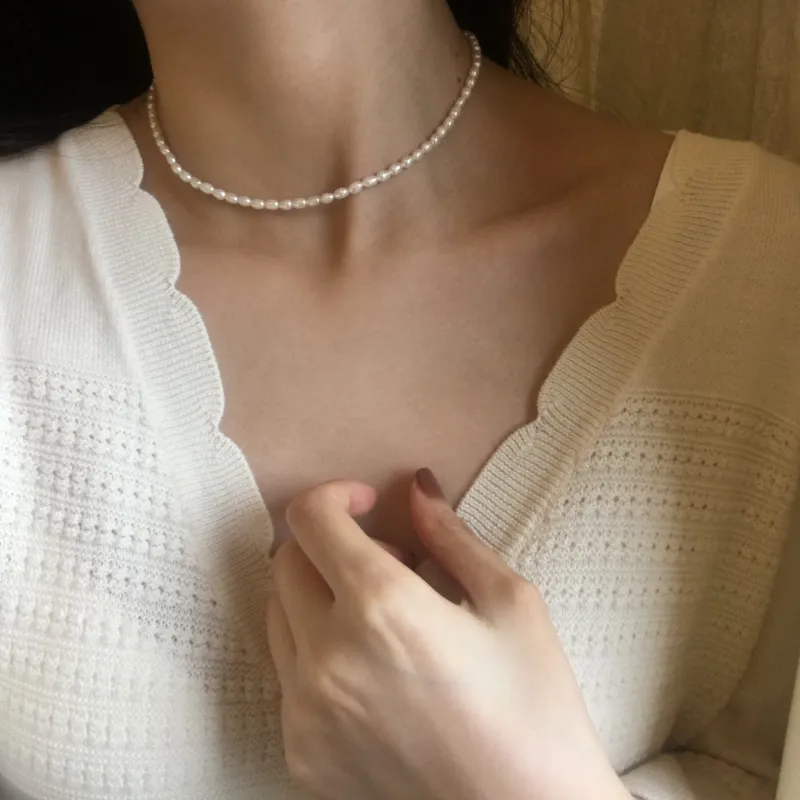 YUDIAN Freshwater Pearl Necklaces Women's-3