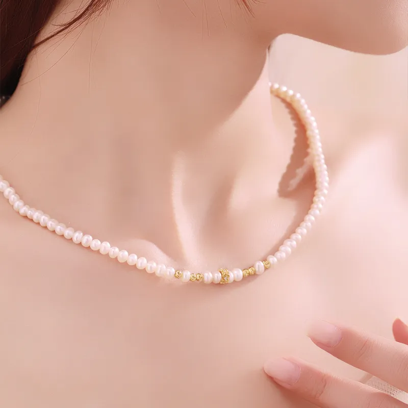 YUDIAN Freshwater Pearl Necklaces Women's-5