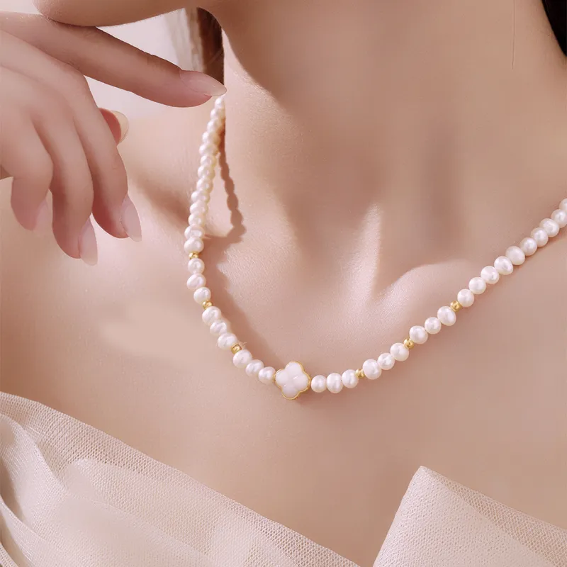YUDIAN Freshwater Pearl Necklaces Women's-5