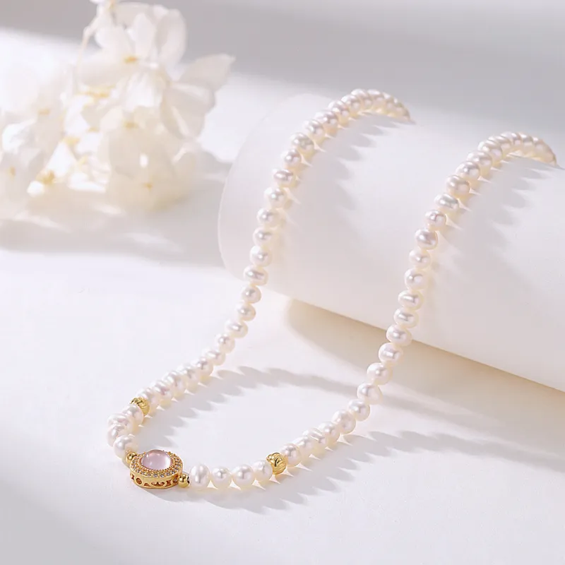YUDIAN Freshwater Pearl Necklaces Women's-3