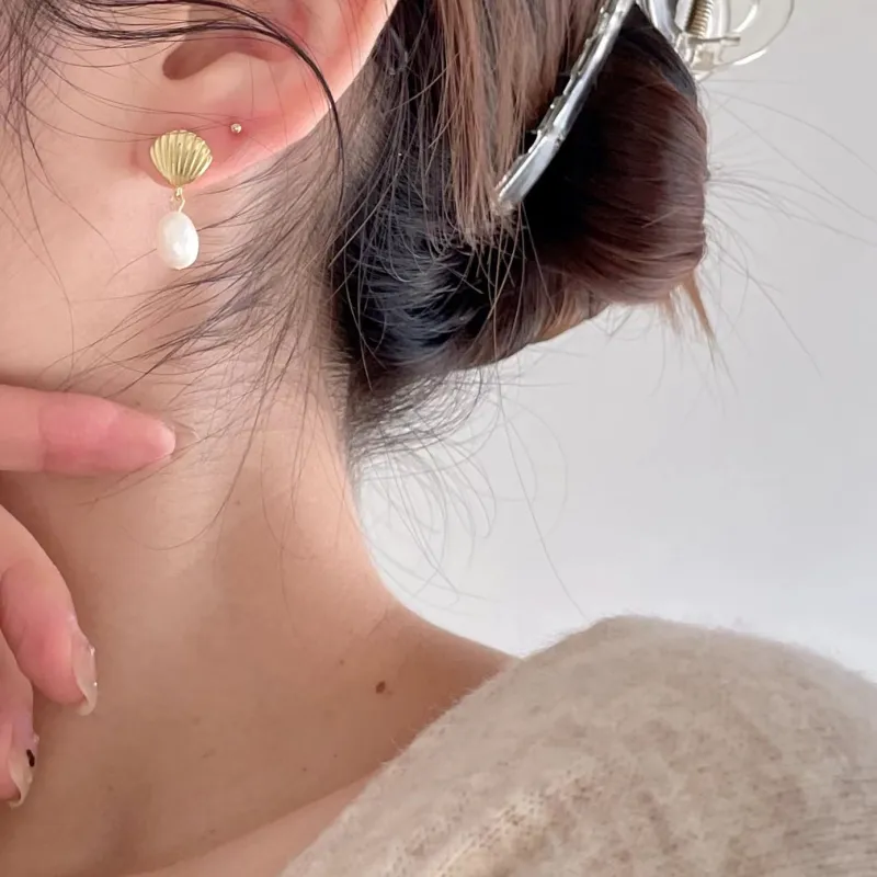 YUDIAN Freshwater Pearl Earrings Women's-5