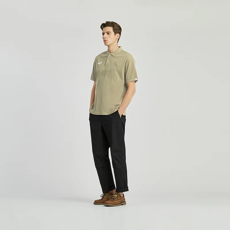 CAT SS24 T Shirt Men's Khaki Green-3