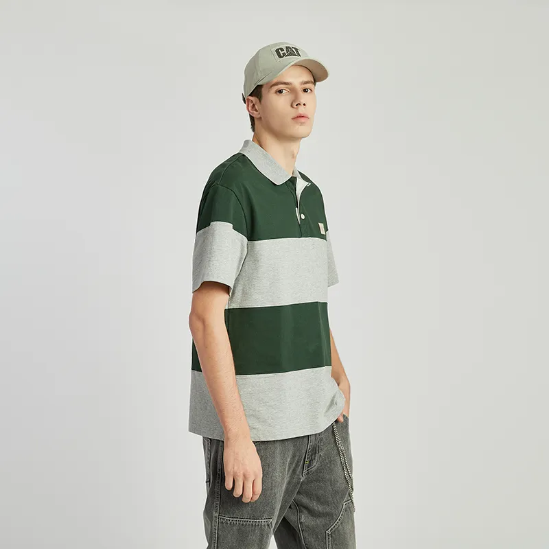 CAT Polo Shirts Men Dark Green-3