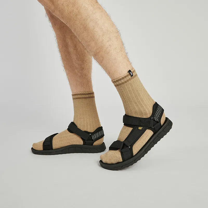 CAT Beach Sandals Men Black-10