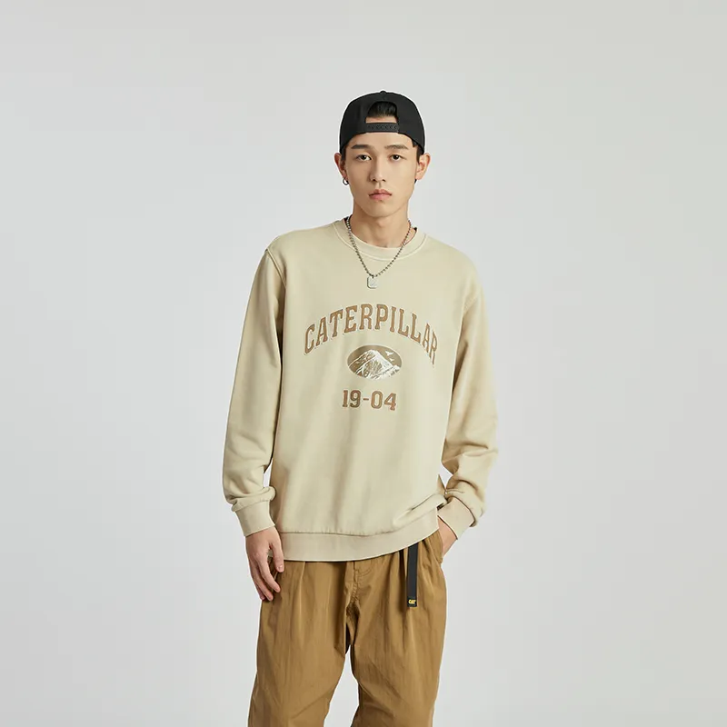CAT Sweatshirt Men's Light Khaki-4