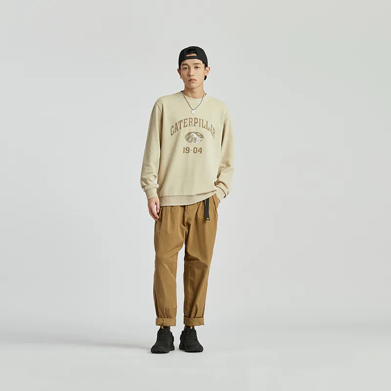 CAT Sweatshirt Men's Light Khaki-3
