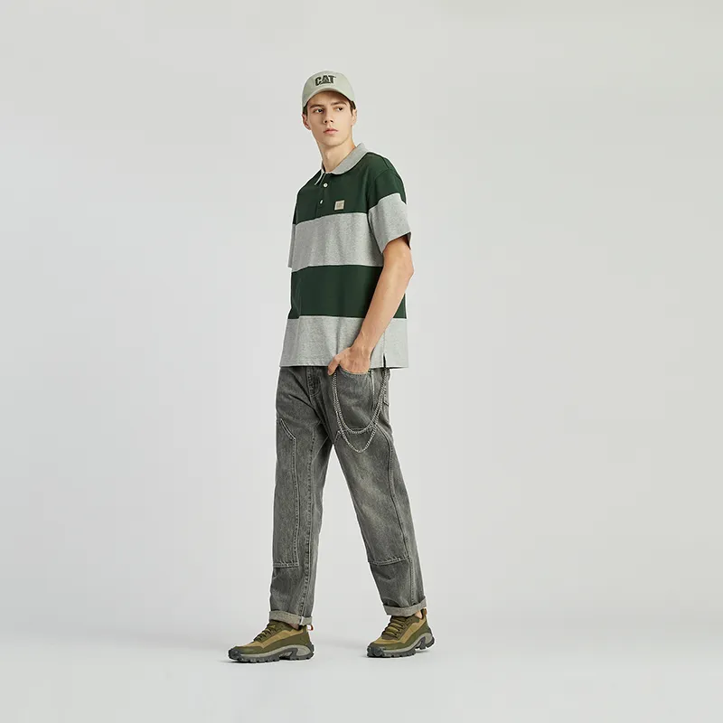 CAT Polo Shirts Men Dark Green-4