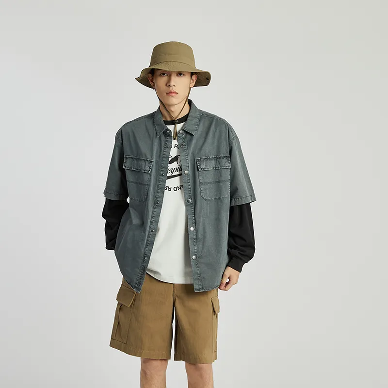 CAT Shirts Men Dark Gray-4