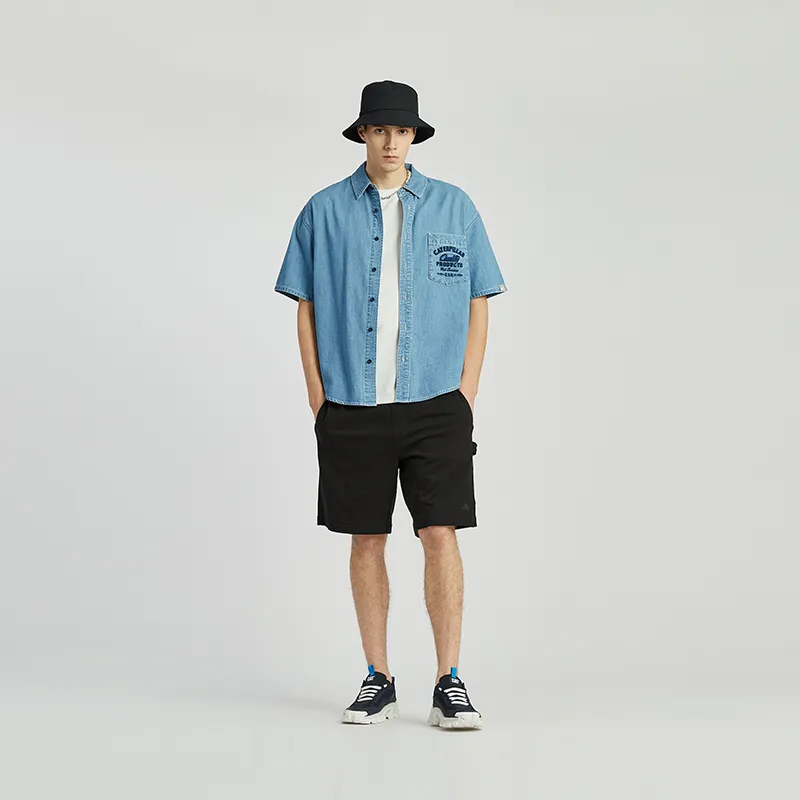 CAT Shirts Men Indigo-2
