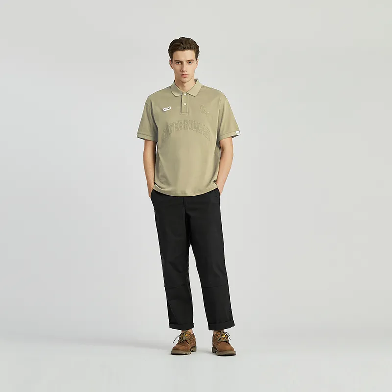 CAT SS24 T Shirt Men's Khaki Green-2