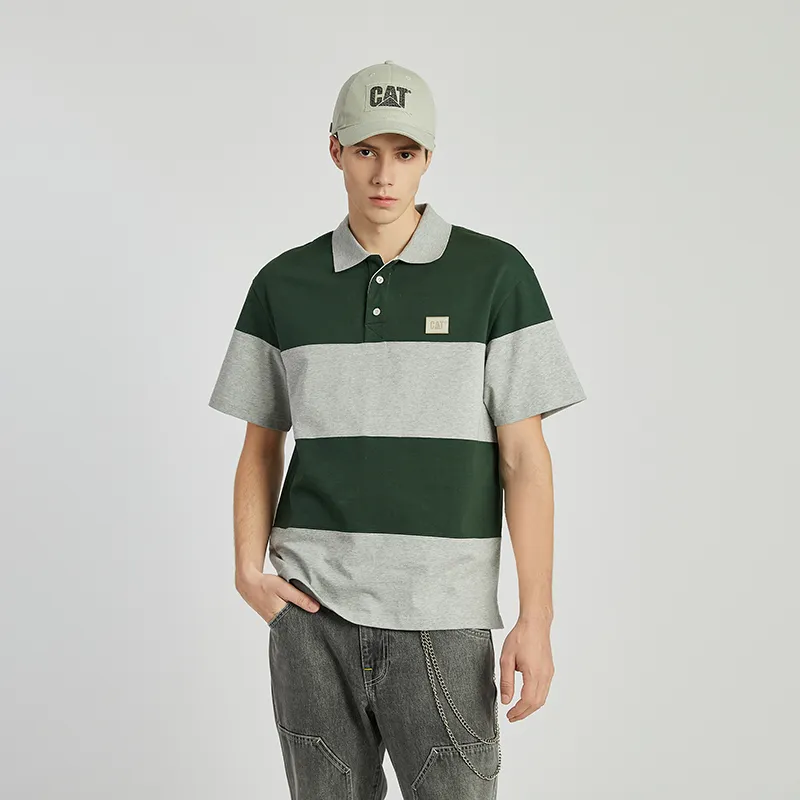 CAT Polo Shirts Men Dark Green-5