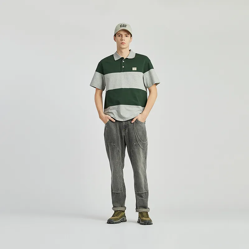 CAT Polo Shirts Men Dark Green-2