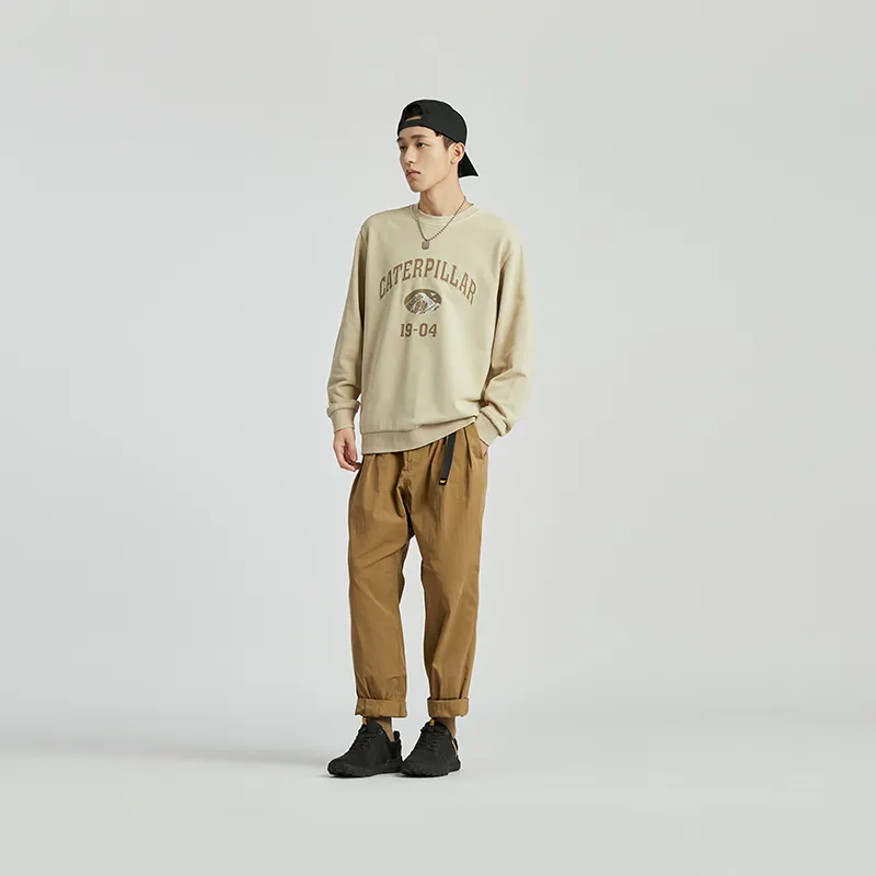 CAT Sweatshirt Men's Light Khaki-2