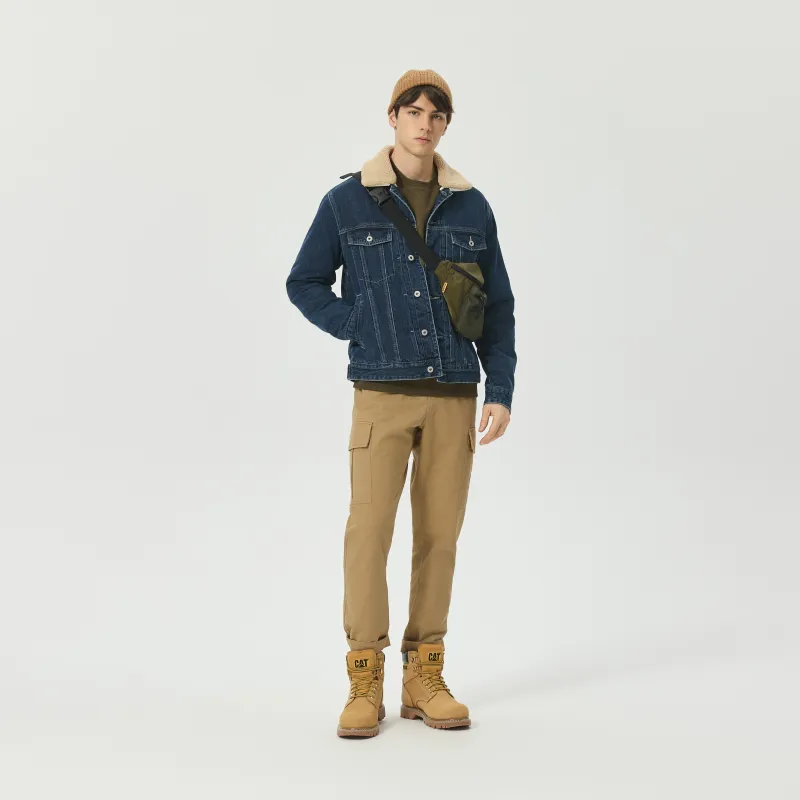 CAT Puffer Jackets Men Indigo-2