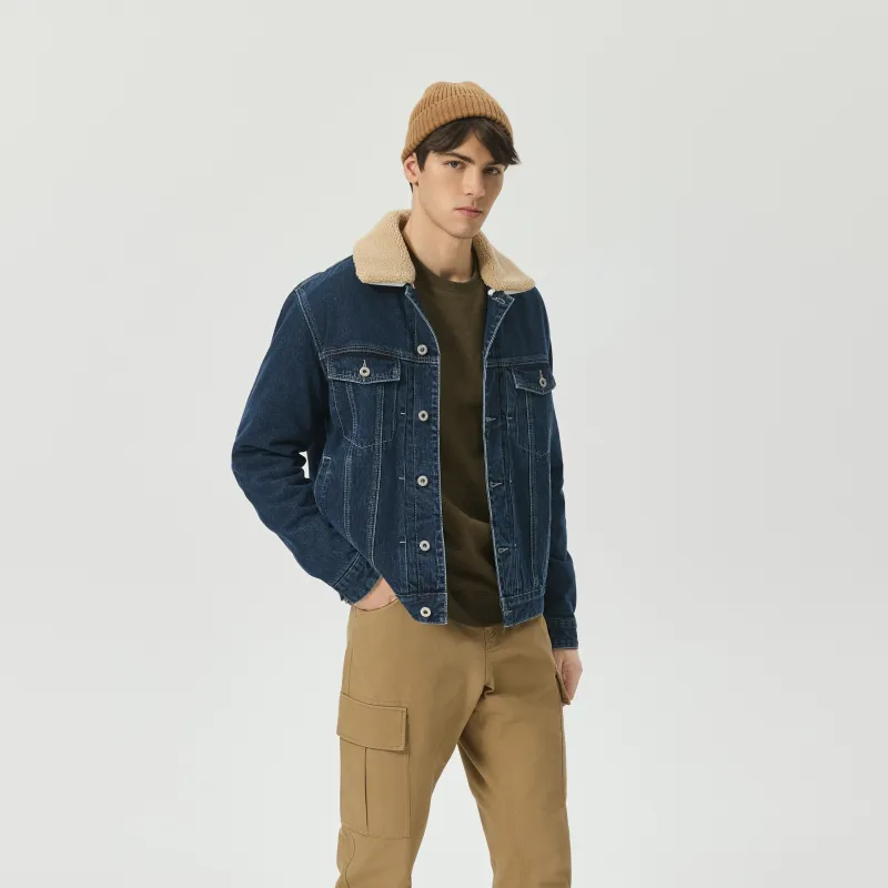CAT Puffer Jackets Men Indigo-5