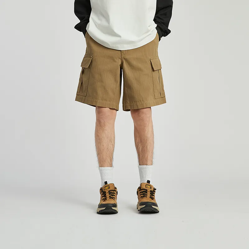CAT Cargo Shorts Men's Dark Khaki-4