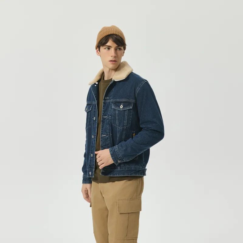 CAT Puffer Jackets Men Indigo-4