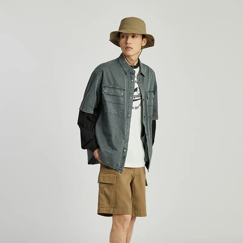 CAT Shirts Men Dark Gray-5
