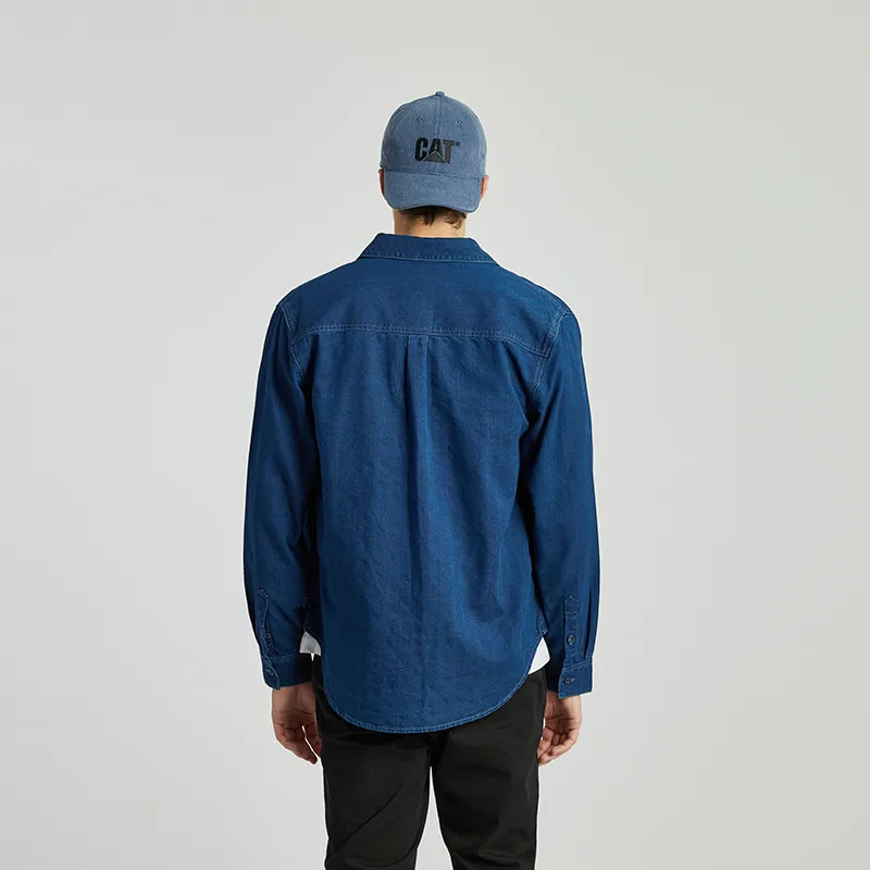 CAT Shirts Men Indigo-2