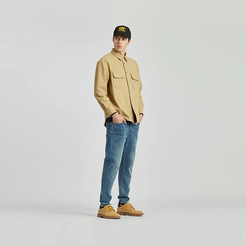 CAT Shirts Men Dark Khaki-3