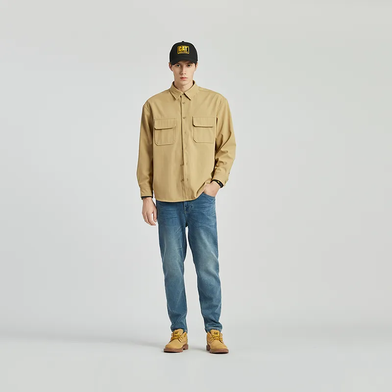 CAT Shirts Men Dark Khaki-2