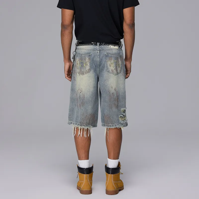 ROCAWEAR Denim Shorts Unisex Light Blue-4