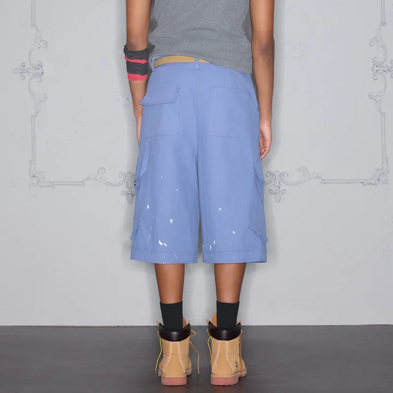 ROCAWEAR Cargo Shorts Unisex French Work Blue-5