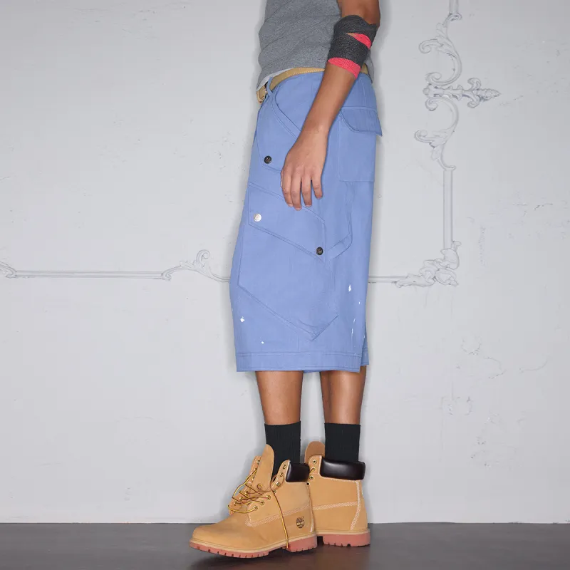 ROCAWEAR Cargo Shorts Unisex French Work Blue-4