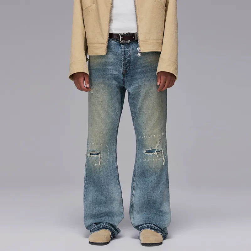 ROCAWEAR Jeans Unisex Washed Denim Blue-3
