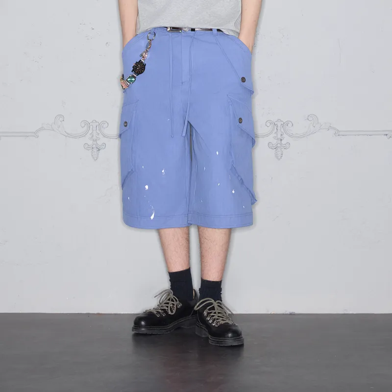 ROCAWEAR Cargo Shorts Unisex French Work Blue-2