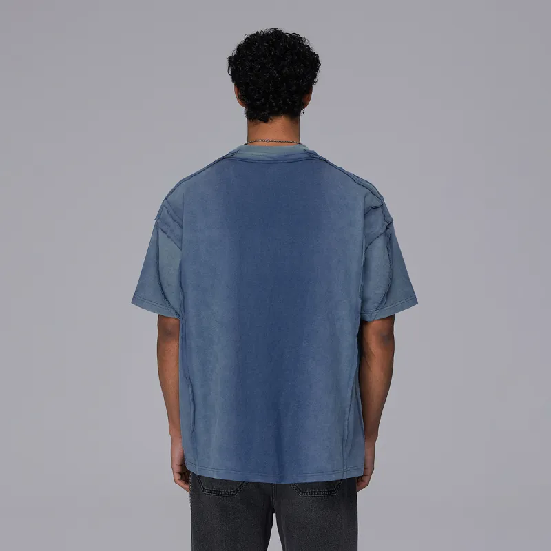 ROCAWEAR T Shirt Unisex Light Blue Gray-2