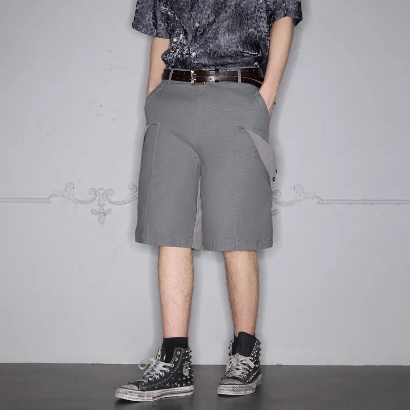 ROCAWEAR Casual Shorts Unisex Silver Gray-3